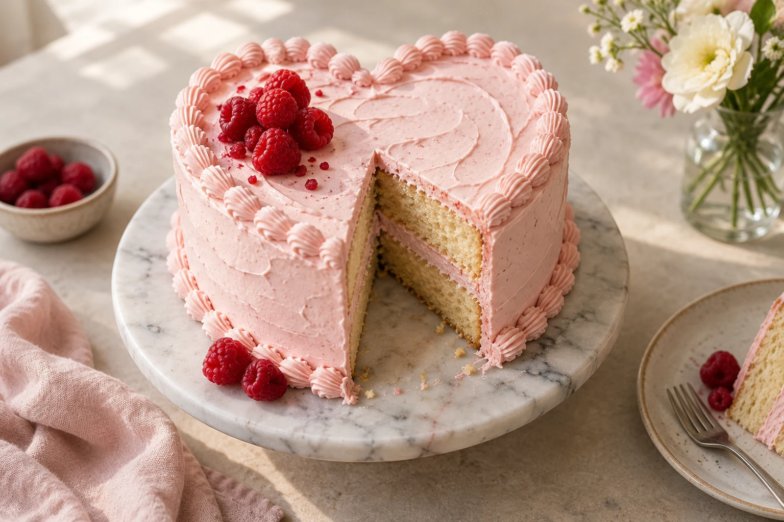 How do you make a Heart Shape Cake? (AI-generated image)