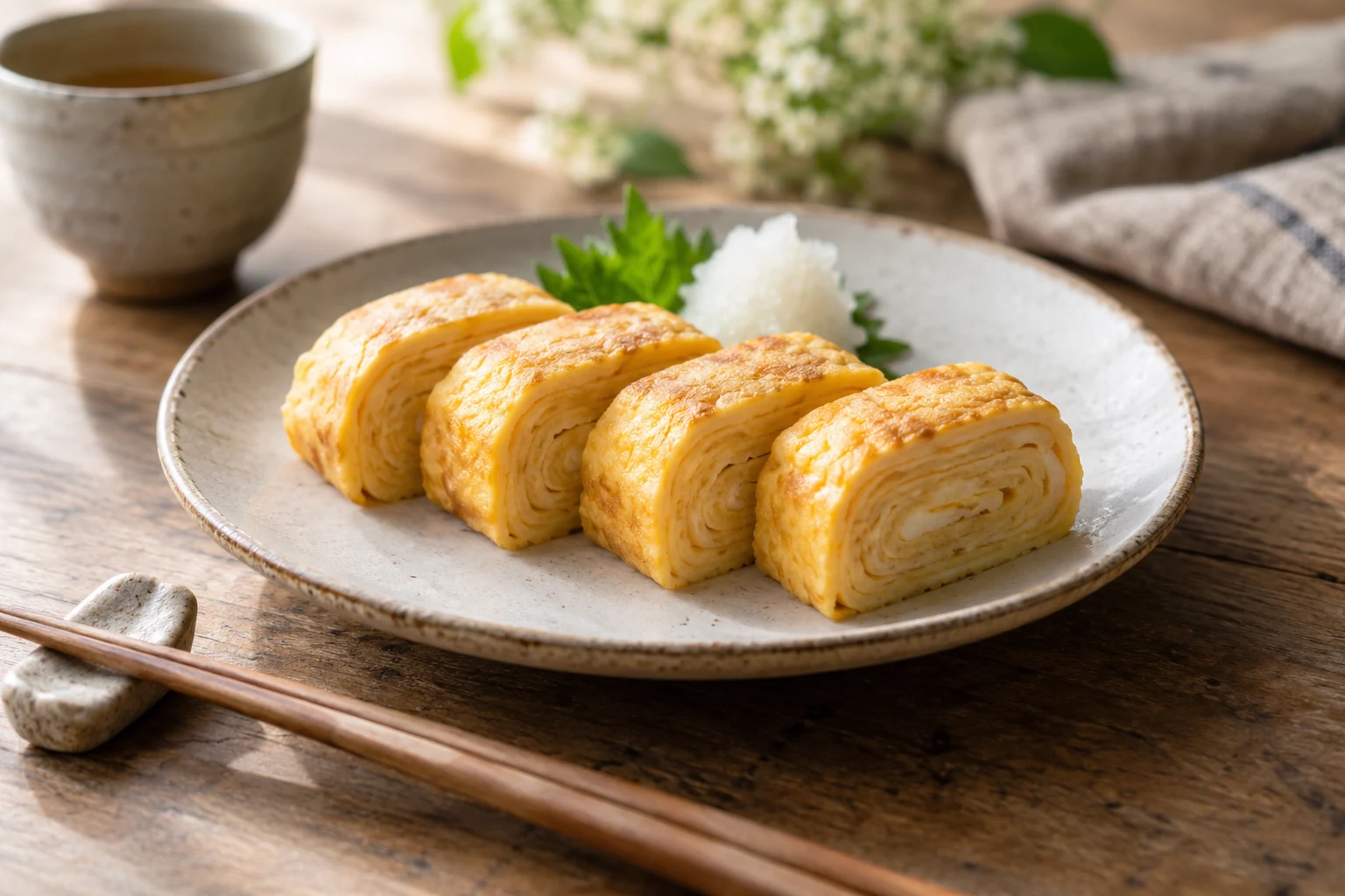 Japanese Egg Omelette Roll (AI-generated image)
