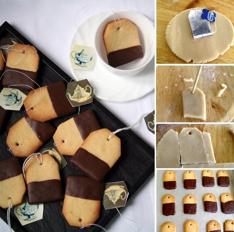 Tea Bag Shortbread Cookie