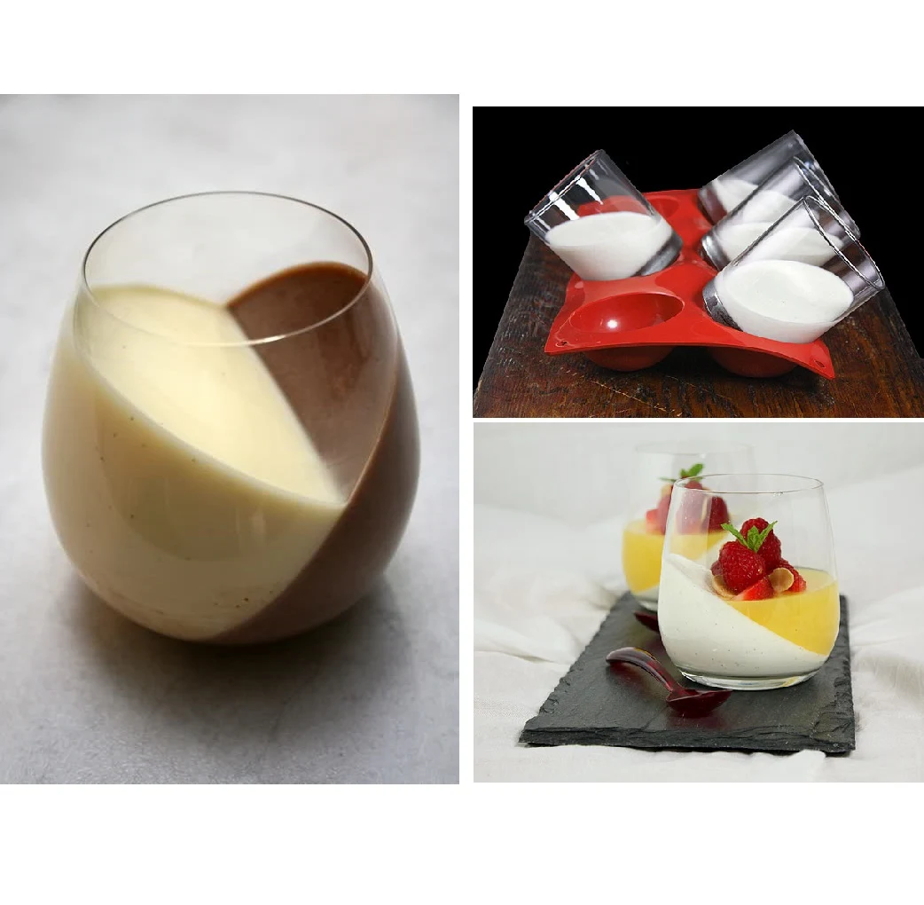 Tilted Dessert: Pudding/Yogurt/Jello/Gelee/Panna Cotta