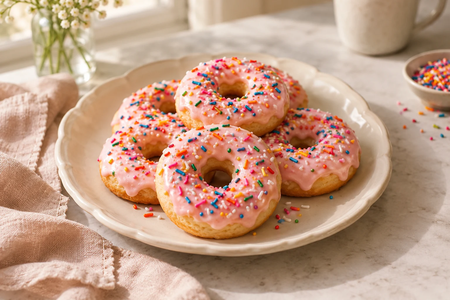 Steps to make a Donut Cookie (AI-generated image)