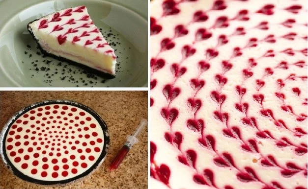 Nicely Done Swirling Heart Cheesecake