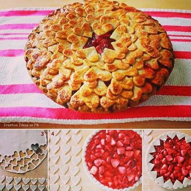 Pie with HEART crust