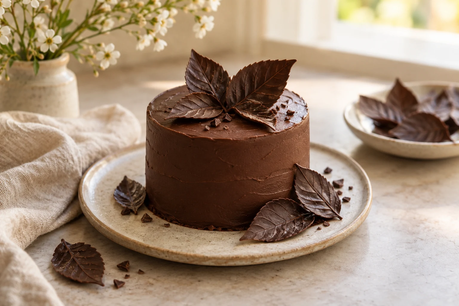 30 SECOND CHOCOLATE LEAVES (AI-generated image)