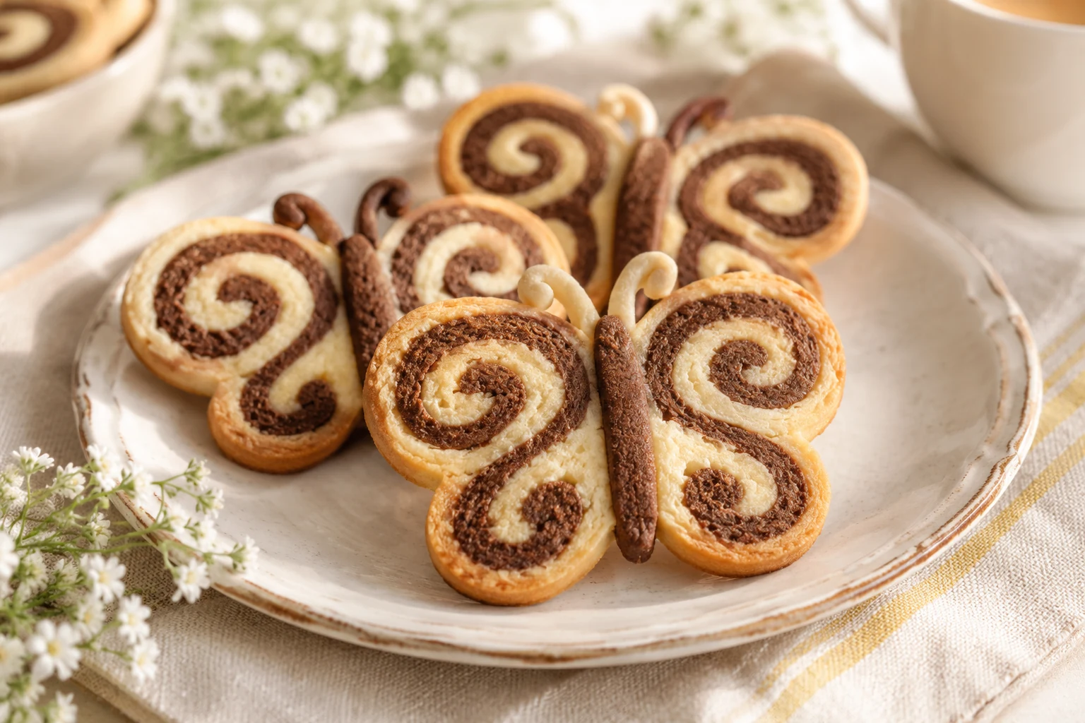 Butterfly Roll-Up Cookies (AI-generated image)
