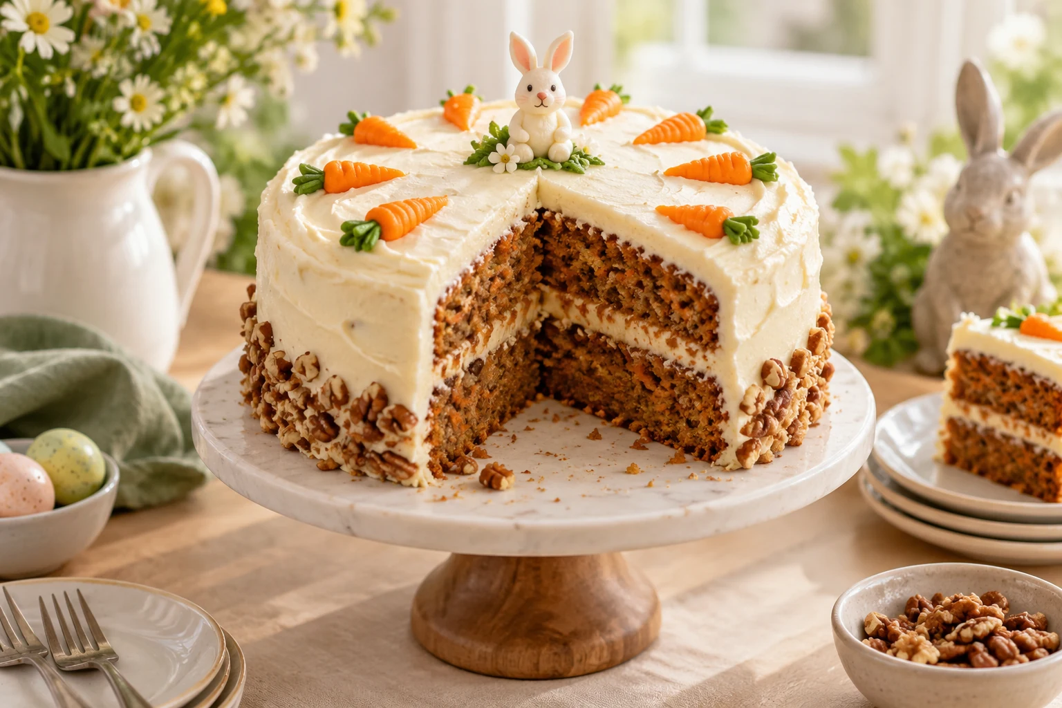 Easter Adorable Carrot Cake (AI-generated image)